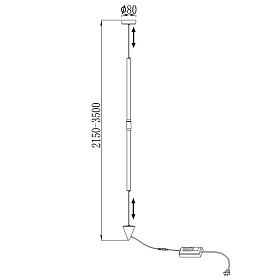 Потолочный светильник MANTRA VERTICAL 7351 белый