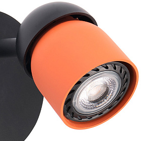 Бра Coco черный/терракотовый