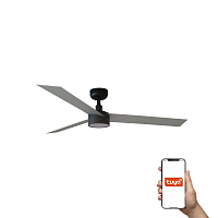 Потолочный вентилятор CRUISER L Ш1320MM черный/алюминиевый 3 P 18W LED DIM TUYA