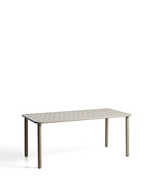 Уличный стол Brai из оцинкованной стали бежевого цвета, 180 x 90 см
