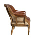 Кресло из кожи коньячно-коричневого цвета, модель 5158