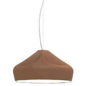 Подвесной светильник Pleat Box 47 коричневый / белый