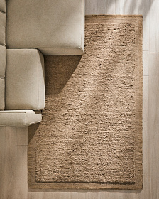 Бежевый шерстяной ковер Marely 300 x 200 см