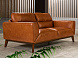 Диван из кожи KF1016-2P /6046 светло-коричневый