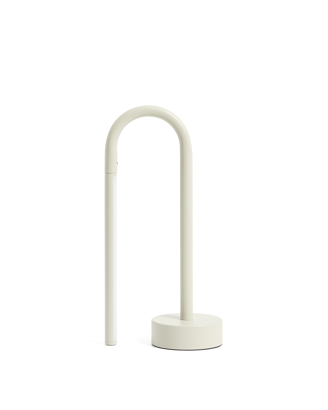 Переносная настольная лампа Bow из серого алюминия