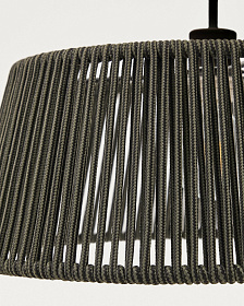 Абажур подвесного светильника Aldet из зеленого веревочного шнура Ø46 см