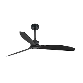 Матовый черный потолочный вентилятор Just Fan 128 мм S/R