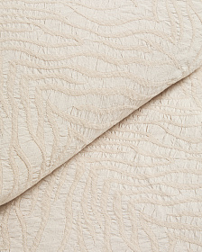 Плед Zenti из 100% хлопка шенилл с двухсторонним жаккардом