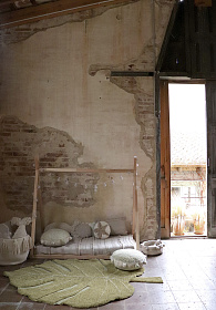 Ковер Лист монстеры - оливковый 200*300