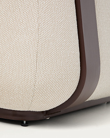 Уличный 3-х местный диван Tamaris из алюминия коричневого цвета, 217 см