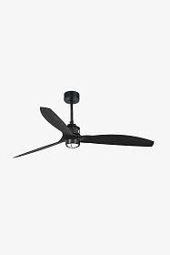 Потолочный вентилятор с освещением JUST FAN M Ш1280 черный 3P черный 3000K