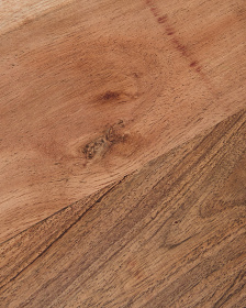 Сервировочная доска Vira из дерева акации и черного металла