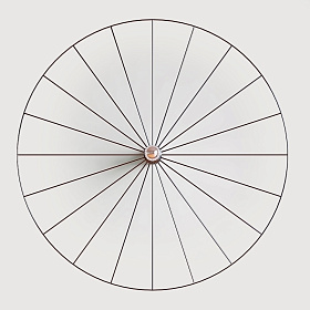 Бра Wheel 90 см черный + цоколь 5 см черный