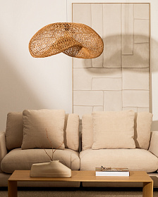 Isora Абажур подвесного светильника из ротанга 81 x 56 см