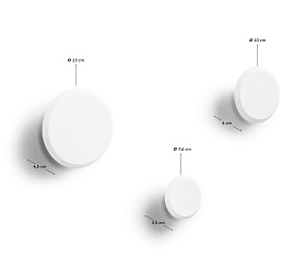 Nadua Набор вешалок белого цвета