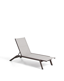 Шезлонг Capraia из коричневого алюминия