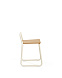 Tinn Стул из ясеневого шпона с бежевой металлической конструкцией