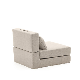 Arty бежевый трансформируемый пуф/кровать 70 x 89 (200) см