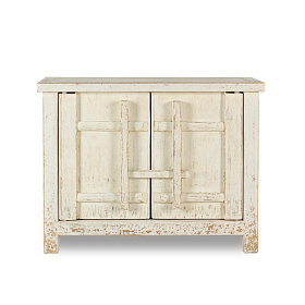 Деревянный комод с белой отделкой Lilos