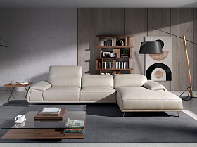 Угловой диван 6150/KF112-R-M5652 кожаный