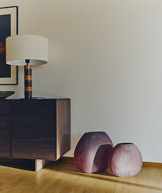 Ваза из бордового стекла Rovena 43,5 см