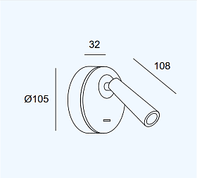 Бра Gamma Mix&Match Round золотое 05-6421-DN-DN