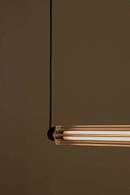 Подвесной светильник LUMINA 600 1L COLGANTE HORIZL черный LED 12W 2200K