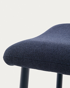 Пуф для ног Inari синий из стали и полиэстра 60 x 50 см