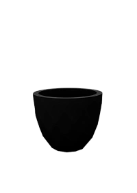 Кашпо Vases Nano матовое черное Ø18x15