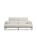 3-местный диван Aurum цвета экрю с откидывающимся подголовником