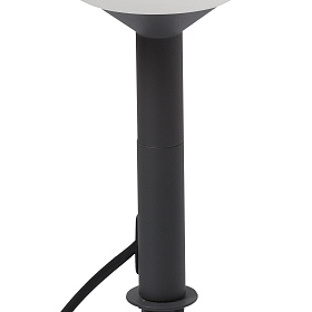 Уличный светильник Saigon с шипом серый/белый матовый 0,1M R17