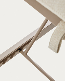 Шезлонг Kionia из алюминия цвета таупе