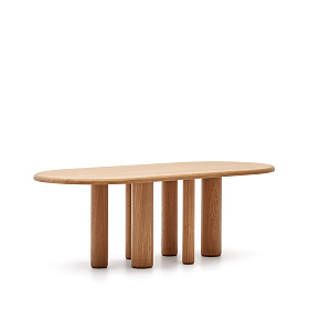 Mailen Овальный стол из шпона ясеня с натуральной отделкой Ø 220 x 100 см