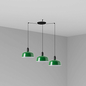 Подвесной светильник TATAWIN зеленый 3xE27
