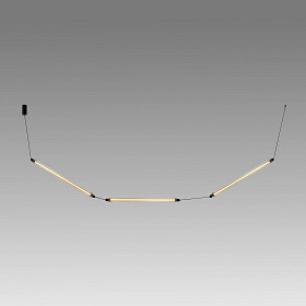 Подвесной светильник LUMINA 600 3L COLGANTE CURVO черный LED 36W 2200K