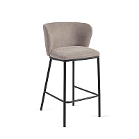 Ciselia Полубарный стул из коричневой синели 65 см