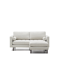 Debra 2-местный модульный диван из перламутровой синели с ножками цвета венге