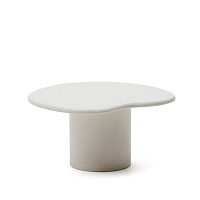 Macarella Журнальный столик из белого цемента 83 x 77 см