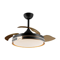 Потолочный вентилятор с освещением Heron DIMABLE черный/золотой