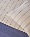 Satisa Хлопковый плед Satisa цвета экрю с полосатым узором для кровати шириной 90/135 см